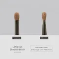 Long eyeshadow brush with soft yellow goat hair, 158mm total length for precise blending. - Yumo U18 Eyeshadow Brush