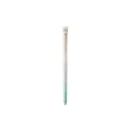 Gradient white green makeup brush with gold ferrule soft bristles for professional eye makeup - Ice White Small Eyeshadow Brush