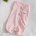 Rosa Haustier Kastration Anzug atmungsaktiver Katzen Body mit Druckknopfen fur Sommer - S (Empfohlenes Gewicht 3-5 lbs) / Einfaches Rosa