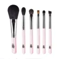 6-Piece Pink Makeup Brush Set Cute Bear Pattern Professional Cosmetic Brushes Kit New - Pink