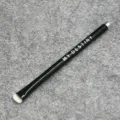 Single black round eye shadow makeup brush, professional concealer and smudging tool model 138. - White