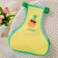 Waterproof dog belly band cute pineapple print breathable pet clothes for small dogs spring - XS / Yellow Pineapple (For Female Dogs)