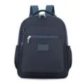 Sac à dos en nylon bleu marine sac de voyage décontracté cartable léger pour étudiants. - Bleu