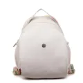 Zaino casual donna bianco in tessuto elegante borsa scuola viaggio stile quotidiano - Bianco avorio
