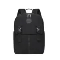 Sac à dos en nylon imperméable noir grande capacité sac de loisirs pour voyage école - Noir
