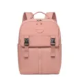 Sac à dos décontracté rose grande capacité imperméable en nylon pour voyage école - Rose