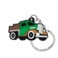 PVC vintage vrachtwagen sleutelhanger, schattige cartoon auto sleutelring hanger. - Vintage vrachtwagen