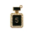 Colgante de zapato de metal, forma de botella de perfume diamantes accesorios de decoración - Estilo Botella de Perfume Número 5 (904-08)