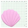 Bonito dije de concha rosa de EVA para bolsa de playa con agujeros accesorio decorativo - Concha Rosa