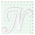 Witte letter tassenhangertje DIY accessoire voor strandtassen en gaatjestassen, stijlvol. - Witte Letter N