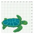 Groene Zeeschildpad EVA Schoenenhanger Clog Pin Leuke Strandtas Accessoire PVC - Groene Schildpad
