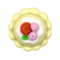 PVC cake shoe charm for garden clogs, cute 3d shoe accessory decoration for DIY style. - 323-01