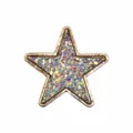 Pendentif de sac étoile pailleté cadre en métal doré accessoire coloré pour sac de plage DIY. - 11904-182 / Boucles 1.5