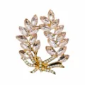 Accessoire de chaussure en alliage métallique DIY avec cristaux roses et strass pour sabots. - Couronne Ruban / 902-15