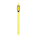 Stylo à bille rétractable jaune avec charm en silicone crayon mignon pour écoliers. - Forme de crayon