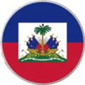 Colgante decorativo con bandera de Haití botón para bolsos de playa EVA y accesorios de zapatos. - Botones de 1,5 cm / Bandera de Haití