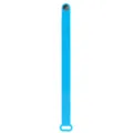 Blue silicone wristband sport bracelet adjustable colorful wrist strap for adults kids - Sky Blue