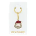 Kerstman strass sleutelhanger metalen hanger schattige tas hangende accessoire ring voor kerst - Kerstman