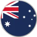 Colgante de bolso EVA bandera australiana lindo botón de bolso de playa accesorio A - Botones de 1,5 cm / Bandera de Australia