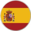 Accessorio distintivo con charm bandiera nazionale spagnola rotonda per borse da mare EVA. - Bottoni da 1,5 cm / Bandiera della Spagna