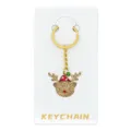 Kerst Rendier Strass Metaal Sleutelhanger Tas Hanger Vakantie Cadeau Variant Model - Kerstrendier