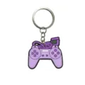 Llavero de mando de juego morado de goma suave colgante lindo para bolso accesorio auto. - Llaveros 258-17