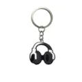 Llavero de auriculares en blanco y negro lindo colgante de silicona para llaves de coche - Llaveros 283-09