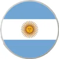 Bandiera Argentina Charm Borsa EVA Spiaggia Foro Borsa Accessorio Fibbia Decorativa - Bottoni da 1,5 cm / Bandiera dell'Argentina