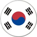 Ciondolo bandiera Corea del Sud per borsa mare EVA foro accessorio bottone decorativo. - Bottoni da 1,5 cm / Bandiera Coreana