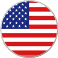 Bandiera Americana ciondolo borsa buco EVA badge Bogg Bag accessorio borsa spiaggia - Bottoni da 1,5 cm / Bandiera degli Stati Uniti