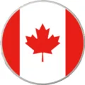 Ciondolo bandiera canadese per borsa mare, fibbia decorativa EVA con bordo argentato. - Bottoni da 1,5 cm / Bandiera del Canada