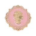 Sweet Pink Vintage Cameo Clog Charm Metal Shoe Accessory Cute DIY Fashion Decor Part - 907-137