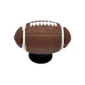Breloque de chaussure football 3D personnalisée accessoire PVC pour sabots sport chic - Ballon de rugby / Marron