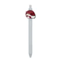 Penna a sfera retrattile con simpatico ciondolo in morbida gomma con casco da corsa per la scuola. - Elmetto 16