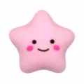 Cute 3D pink star shoe charms PVC clog accessories decorative pins for garden shoes - Pink Star (309-20)