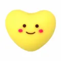 Cute 3D yellow heart PVC shoe charms jibbitz decoration accessories for garden clogs - Yellow Heart (309-22)