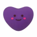 Cute purple heart PVC shoe charms 3D cartoon jibbitz charms for garden clogs decoration - 309-26