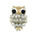 Breloque de chaussure hibou en métal avec strass, accessoire DIY scintillant pour sabots. - Hibou en Pierre Précieuse