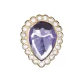 Charm strass violet en forme de poire chic pour sacs Bogg et accessoires de chaussures DIY. - 907-41