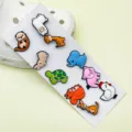 Joli ensemble de charms de chaussures en PVC animaux mignons pour sabots, détails DIY. - Carte Blister