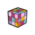 Rubik's cube shoe charms cute DIY clog decoration accessories colorful PVC shoe pins - Fits 4-10mm Straws / 107-22 (Rubik's Cube)