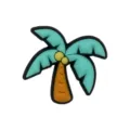 Palm tree shoe charm for clogs, cute green coconut tree DIY shoe decoration accessory. - Fits 4-10mm Straws / 107-06 (Coconut Tree)