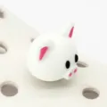 Cute 3D white pig shoe charm for clogs, fun cartoon shoe decoration accessories for shoes - 308-48 Pig