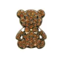 Pendentif de chaussure ours en strass métal, accessoires de sabots en cristal pour sacs. - 906-44