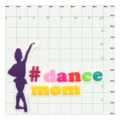 Grazioso ciondolo per scarpe PVC mamma ballerina jibbitz per zoccoli e borse mare. - #dance mom / Bottoni da 1,5 cm