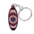 Llavero de PVC con motivo de puntos de arte aborigen de estilo australiano bolso - Forma de Tótem Tradicional(70118-10)