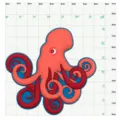 Octopus schoen bedel schattig EVA strandtas accessoire cartoon dier gat tas decoratie deel - Octopus