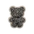 Pendentif de chaussure ours en strass métal pour sandales Clog, accessoires DIY déco. - 906-123