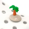 Breloque de chaussure palmier 3D pour sabots, accessoire déco de plage d'été. - Cocotier