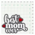 Ciondolo scarpa silicone migliore mamma jibbitz per borsa mare accessori clog - BEST MOM EVER / Bottoni da 1,5 cm